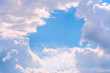 blue sky with clouds
