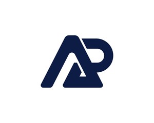 AP, PA, initial logotype creative template design