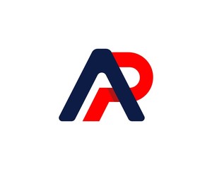 AP, PA, initial logotype creative template design