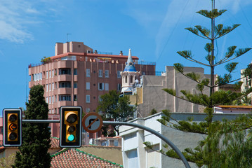 semáforos en Vía Augusta (Tarragona)