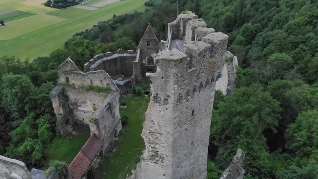 Upper Austria- Burgruine Schaunberg- Castle Ruin from 12th Century- Tower View
