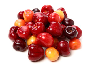 Cherry isolated on white background