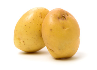 New potato isolated on white background 