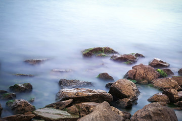 rocks in the water