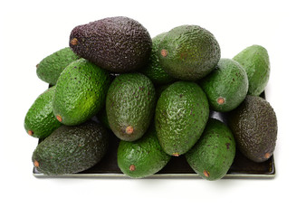 Avocado on a white background