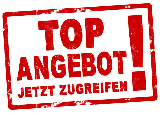 nlsb589 NewLongStampBanner nlsb - german banner (deutsch) - Top Angebot, jetzt zugreifen! - Stempel - einfach / rot / Druckvorlage - DIN A2, A3, A4 - new-version - xxl g7898