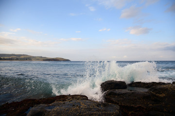 Wave collision 