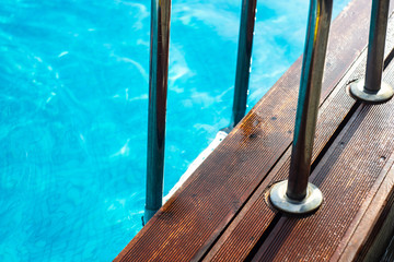 Outdoor pool in the tropical area