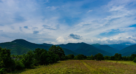 Caucasus mountain range close to Kvareli