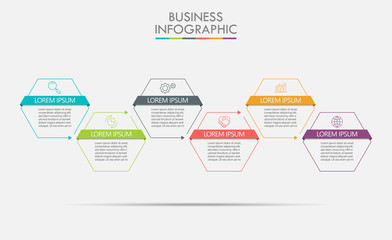 Business data visualization. timeline infographic icons designed for abstract background template milestone element modern diagram process technology digital marketing data presentation chart Vector