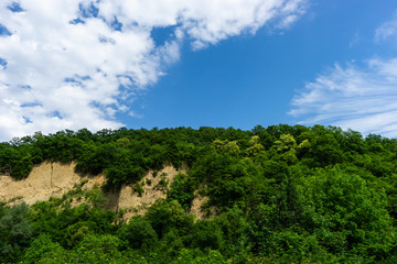 Fototapeta na wymiar Caucasus mountain range close to Kvareli