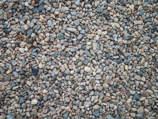 Pebble floor texture, top view.