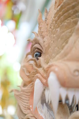 little girl with carnival mask