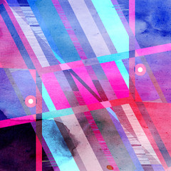 Naklejka premium Abstract multicolored geometric trendy background
