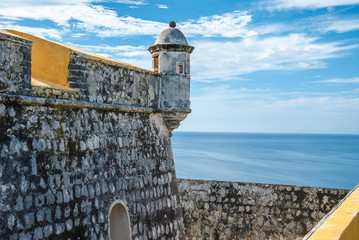 Bulwark of Fuerte de San Miguel in Campeche Mexico.