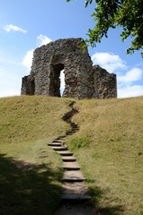 The remains of a Norman House in Christchurch, Dorset