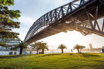 Sydney Harbour and Bridge Long Exposure Sunset