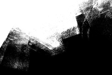 Obraz premium black white paint background texture with grunge brush strokes