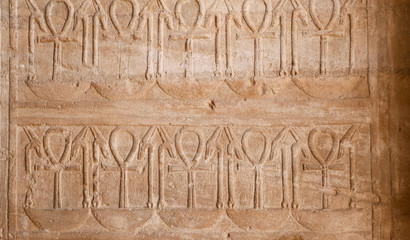 Hieroglyphics in Karnak Temple, Luxor, Egypt