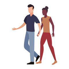 man and woman characters avatars