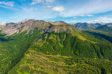 Viewing the Earth from the air, aerial photography, aerial pictures, Kamchatka Peninsula, volcanic landscape, Russian National Park, World Natural Heritage, Wild Nature