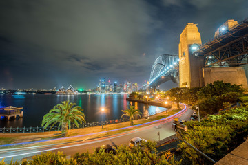 Sydney Harbour and Bridge Long Exposure Sunset