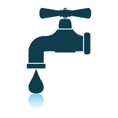 Icon Of Pipe With Valve