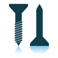 Icon Of Screw And Nail