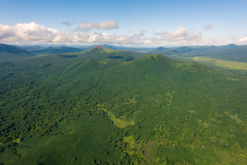 Viewing the Earth from the air, aerial photography, aerial pictures, Kamchatka Peninsula, volcanic landscape, Russian National Park, World Natural Heritage, Wild Nature