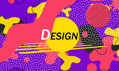 Memphis pattern. Vector Illustration