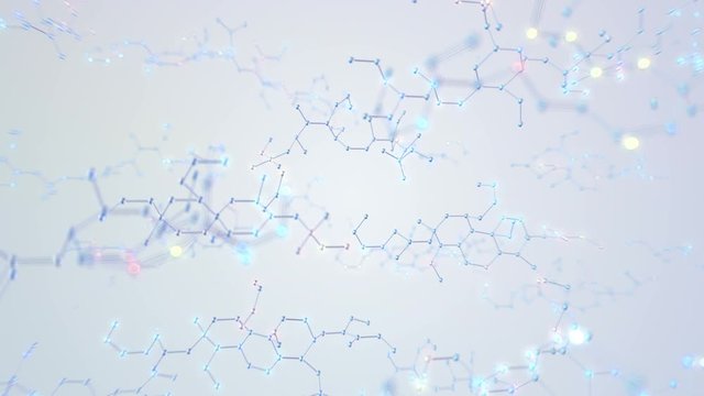 Molecular structure abstract background