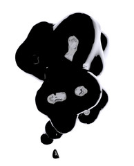Abstract black and white liquid background.It can be used for print and web design