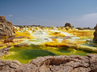 Dallol vulcano Danakil Dessert Etopia
