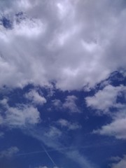 blue sky with clouds