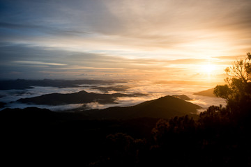 Mountains Sunrise Sunset