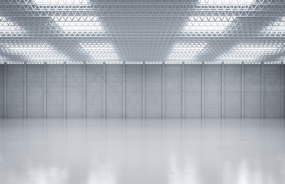 Interior empty factory