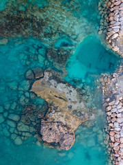 Underwater rocks in Ayia Napa- a textured wallpaper