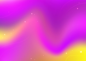 Fototapeta premium Abstract pink and yellow flow fluid concept background vector illustration.