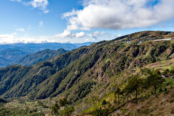 Fototapeta premium Terraced fields in the mountain area in Luzon island in the Philippines