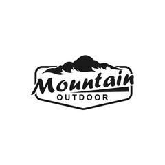 vector mountain and outdoor adventures logo design inspiration