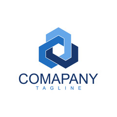 Logo design inspiration for Company with 3 hexagon shapes