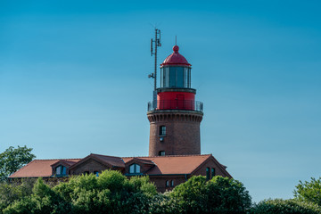 Fototapeta na wymiar Lighthouse Buk in Bastorf at the german Baltic sea coast