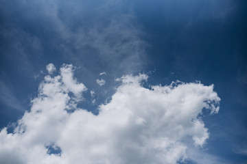 blue sky with white clouds