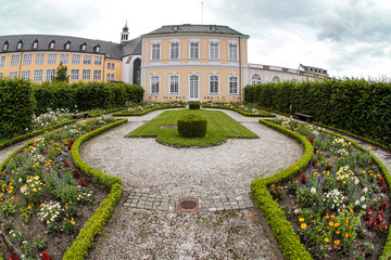 Old castle park with fantastic castle