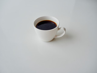 Cup Coffee Isolated on white background.