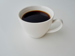 Cup Coffee Isolated on white background.