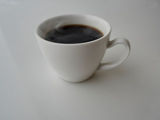 Cup Coffee Isolated on white background.