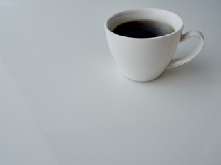 Cup Coffee Isolated on white background.
