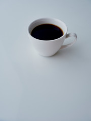 Cup Coffee Isolated on white background.