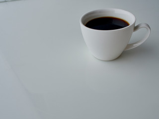 Cup Coffee Isolated on white background.